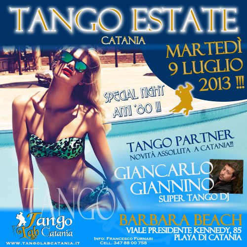 tango estate al barbara beach di catania 9 luglio 2013