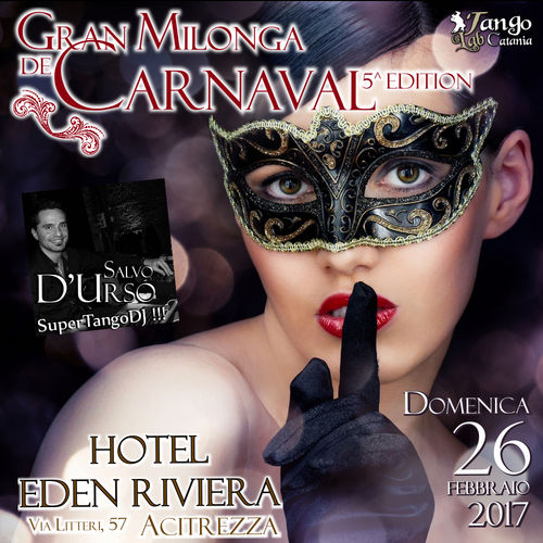 gran milonga de carnaval 26 febbraio 2017