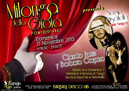 tango a catania milonga del 17 novembre 2013