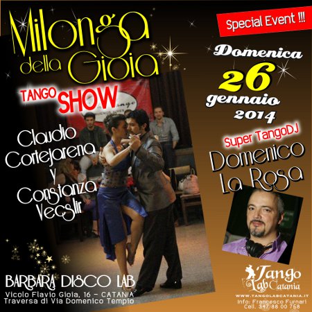 TANGO CATANIA MILONGA DEL 26 gennaio 2014