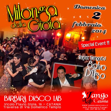 TANGO A CATANIA MILONGA DEL 2 febbraio 2014