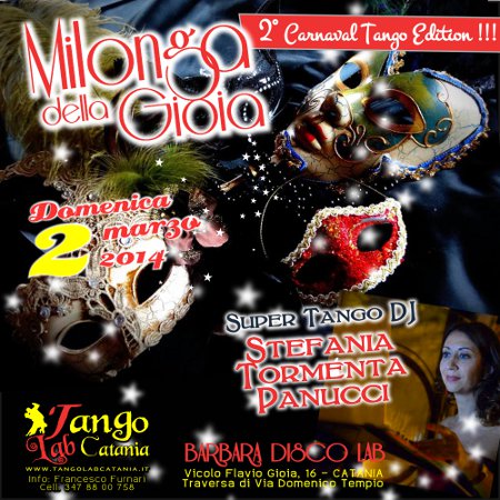 TANGO A CATANIA MILONGA DI CARNEVALE 2 marzo 2014