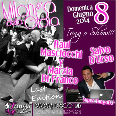 TANGO A CATANIA MILONGA DEL 8 giugno 2014