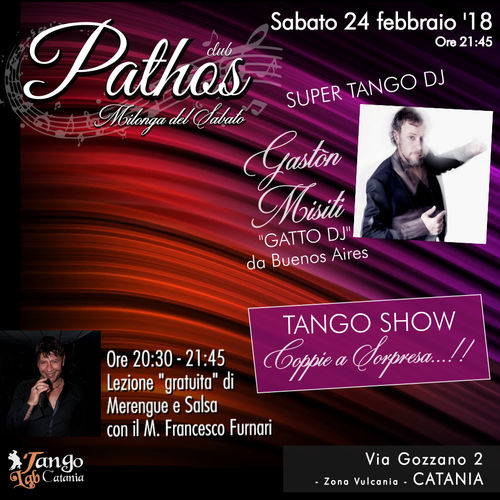 milonga a catania del 24 febbraio 2018