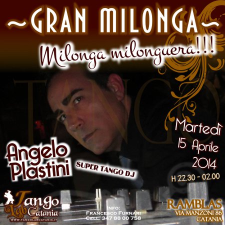 TANGO A CATANIA MILONGA DEL 15 aprile 2014