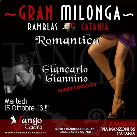 GRAN MILONGA TANGO A CATANIA 15 ottobre 2013