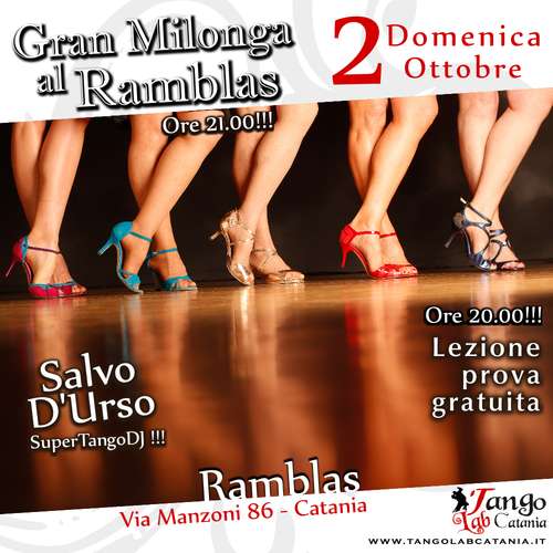 tango a catania milonga del 2 ottobre 2016