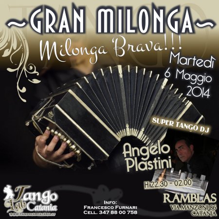 TANGO A CATANIA MILONGA DEL 6 maggio 2014