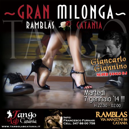 TANGO CATANIA MILONGA DEL 7 gennaio 2014