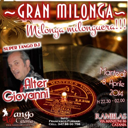 TANGO A CATANIA MILONGA DEL 8 aprile 2014